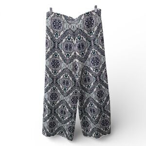 FREE PEOPLE Boho High-Rise Wide Leg Medallion Print Palazzo Pants